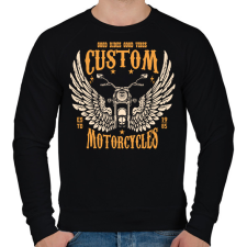 PRINTFASHION Motorcycle - Férfi pulóver - Fekete férfi pulóver, kardigán