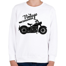 PRINTFASHION Motorcycle  - Gyerek pulóver - Fehér