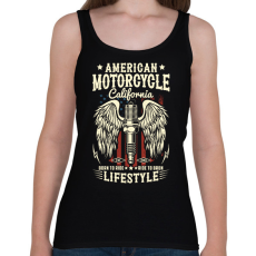 PRINTFASHION motorcycle - Női atléta - Fekete
