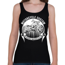 PRINTFASHION Motorcycle  - Női atléta - Fekete