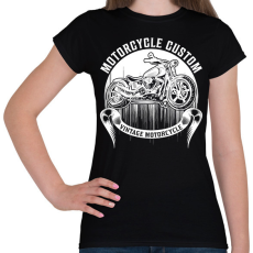 PRINTFASHION Motorcycle  - Női póló - Fekete