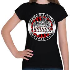 PRINTFASHION motorcycle - Női póló - Fekete női póló