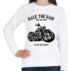 PRINTFASHION motorcycle  - Női pulóver - Fehér