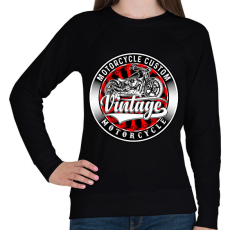 PRINTFASHION motorcycle - Női pulóver - Fekete
