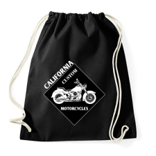 PRINTFASHION motorcycle  - Sportzsák, Tornazsák - Fekete tornazsák