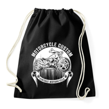 PRINTFASHION Motorcycle  - Sportzsák, Tornazsák - Fekete tornazsák
