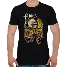 PRINTFASHION motorkerékpár és koponya - Férfi póló - Fekete