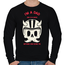 PRINTFASHION Motoros Apa - Férfi pulóver - Fekete férfi pulóver, kardigán