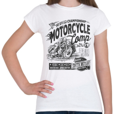 PRINTFASHION Motoros bajnok - Női póló - Fehér női póló