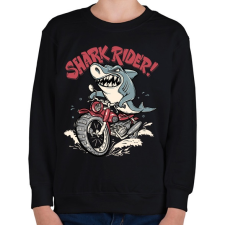 PRINTFASHION Motoros cápa - Gyerek pulóver - Fekete gyerek pulóver, kardigán