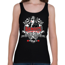 PRINTFASHION Motoros csajok - Női atléta - Fekete női trikó
