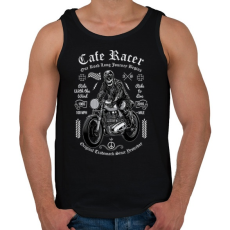 PRINTFASHION Motoros csontváz - Férfi atléta - Fekete