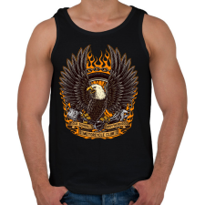 PRINTFASHION motoros - Férfi atléta - Fekete atléta, trikó