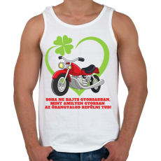 PRINTFASHION Motoros őrangyal - Férfi atléta - Fehér