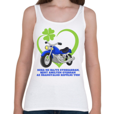 PRINTFASHION Motoros őrangyal - Női atléta - Fehér