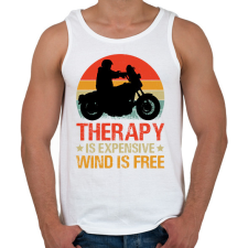 PRINTFASHION motoros póló - Férfi atléta - Fehér atléta, trikó