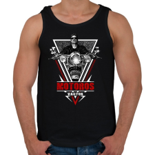 PRINTFASHION Motoros vagyok - Férfi atléta - Fekete atléta, trikó