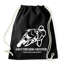 PRINTFASHION MOTOROZNI MEGYEK - Sportzsák, Tornazsák - Fekete tornazsák