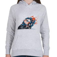 PRINTFASHION Motorsport - Női kapucnis pulóver - Sport szürke