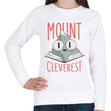 PRINTFASHION Mount Cleverest - Női pulóver - Fehér női pulóver, kardigán