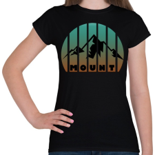 PRINTFASHION MOUNT - Női póló - Fekete női póló