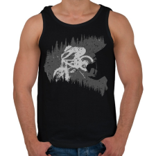 PRINTFASHION Mountain bike - Férfi atléta - Fekete atléta, trikó