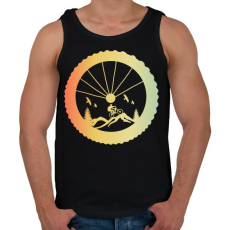 PRINTFASHION MOUNTAIN BIKE - Férfi atléta - Fekete