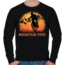 PRINTFASHION MOUNTAIN BIKE - Férfi pulóver - Fekete