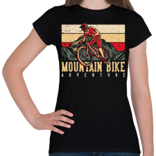 PRINTFASHION Mountain Bike kaland sötét alaphoz - Női póló - Fekete női póló