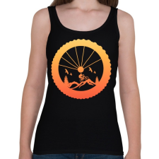 PRINTFASHION MOUNTAIN BIKE - Női atléta - Fekete női trikó