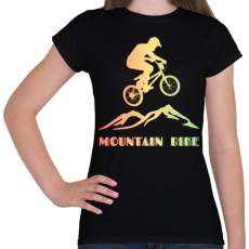 PRINTFASHION mountain bike - Női póló - Fekete