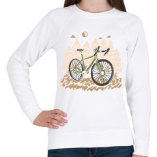 PRINTFASHION Mountain bike - Női pulóver - Fehér