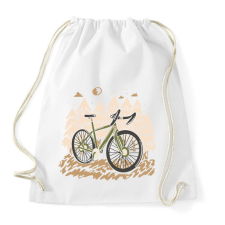 PRINTFASHION Mountain bike - Sportzsák, Tornazsák - Fehér tornazsák