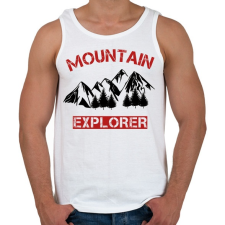 PRINTFASHION Mountain  - Férfi atléta - Fehér atléta, trikó