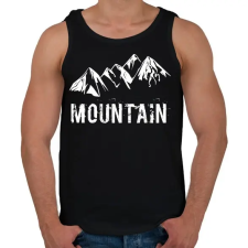 PRINTFASHION Mountain  - Férfi atléta - Fekete atléta, trikó