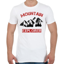 PRINTFASHION Mountain  - Férfi póló - Fehér férfi póló