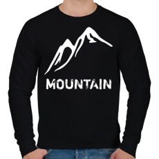 PRINTFASHION Mountain  - Férfi pulóver - Fekete
