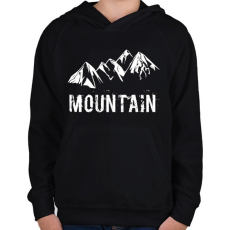 PRINTFASHION Mountain  - Gyerek kapucnis pulóver - Fekete