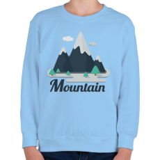 PRINTFASHION Mountain - Gyerek pulóver - Világoskék