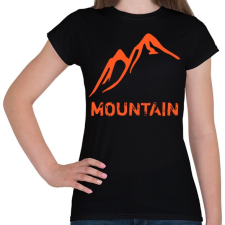 PRINTFASHION Mountain  - Női póló - Fekete női póló