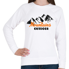PRINTFASHION Mountain  - Női pulóver - Fehér
