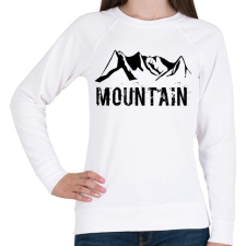 PRINTFASHION Mountain  - Női pulóver - Fehér női pulóver, kardigán