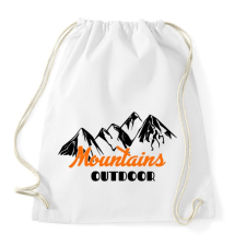 PRINTFASHION Mountain  - Sportzsák, Tornazsák - Fehér tornazsák