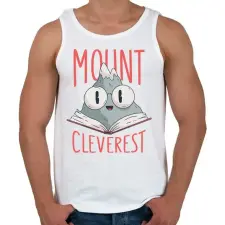 PRINTFASHION MountCleverest - Férfi atléta - Fehér atléta, trikó