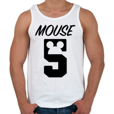 PRINTFASHION Mouse 5 - Férfi atléta - Fehér atléta, trikó