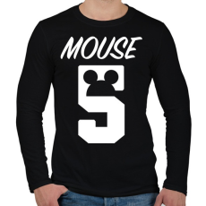 PRINTFASHION Mouse 5 - Férfi hosszú ujjú póló - Fekete