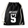 PRINTFASHION Mouse 5 - Sportzsák, Tornazsák - Fekete