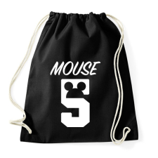 PRINTFASHION Mouse 5 - Sportzsák, Tornazsák - Fekete tornazsák