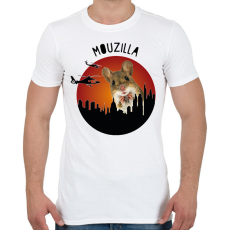 PRINTFASHION Mouzilla - Férfi póló - Fehér
