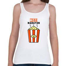 PRINTFASHION MOZI MARATON - Női atléta - Fehér női trikó